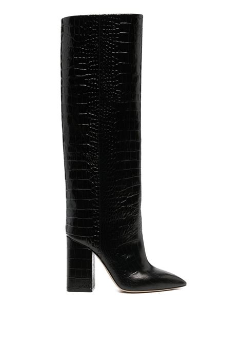 Black Anja 105mm leather boots - women